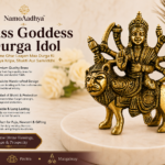 Brass Goddess Durga Idol for Home Temple & Worship